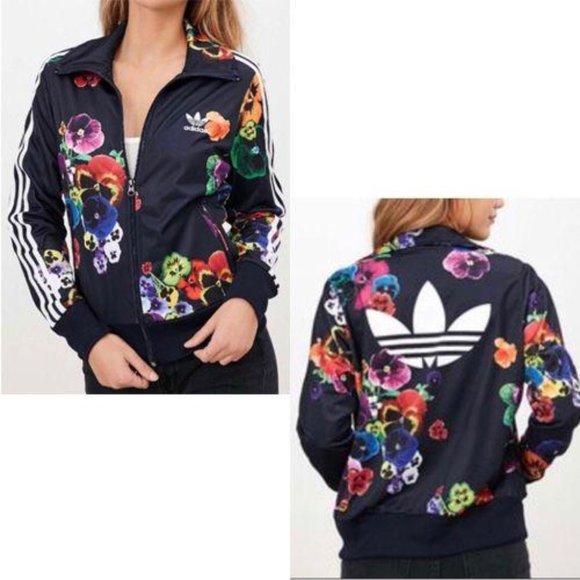 adidas floral burst jacket